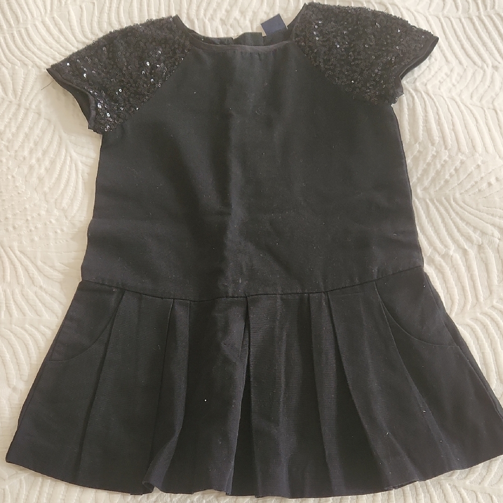 GAP Black Kids Dress with Sequin Accents